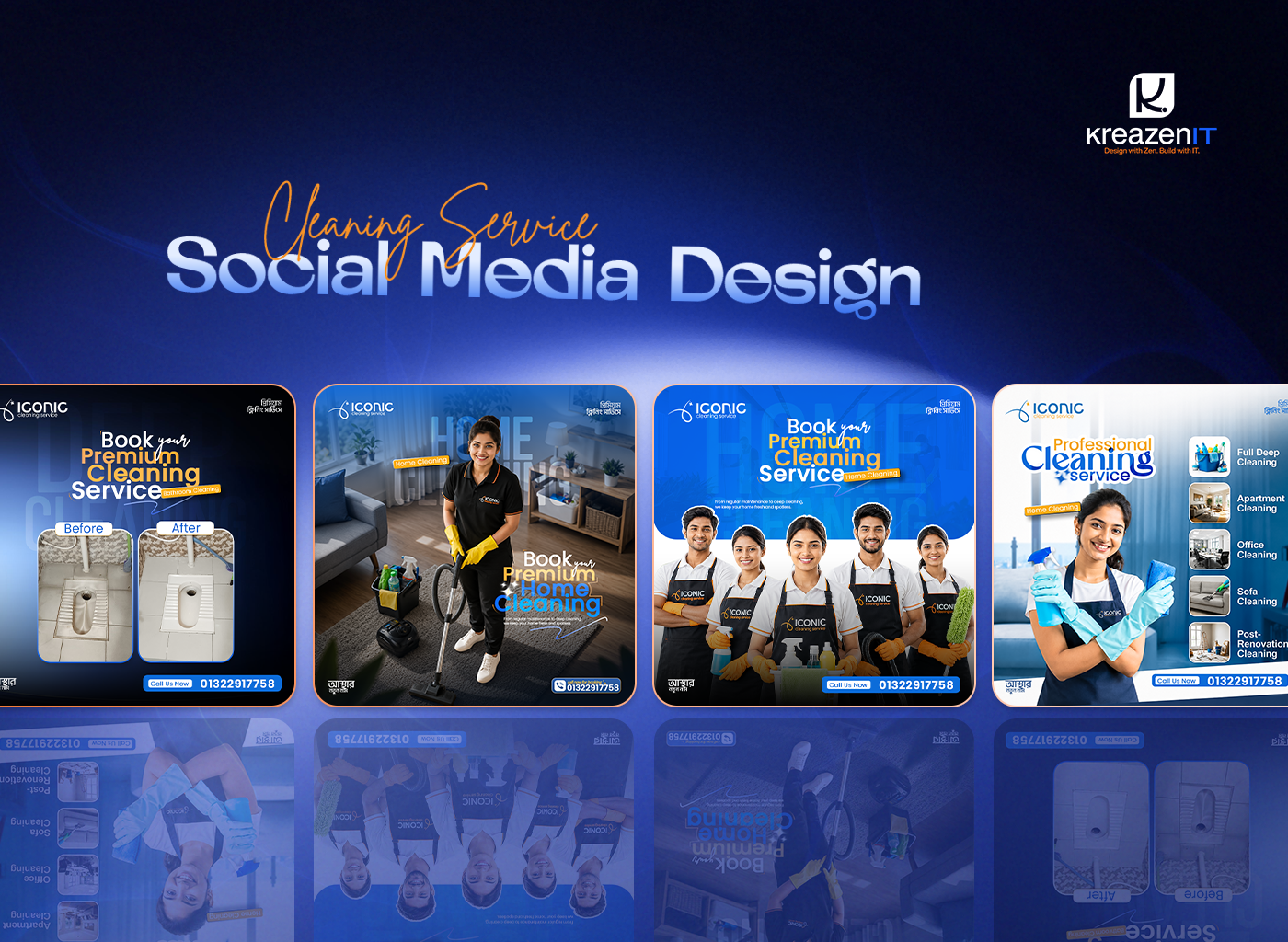 Cleaning Service Social Media Post Design