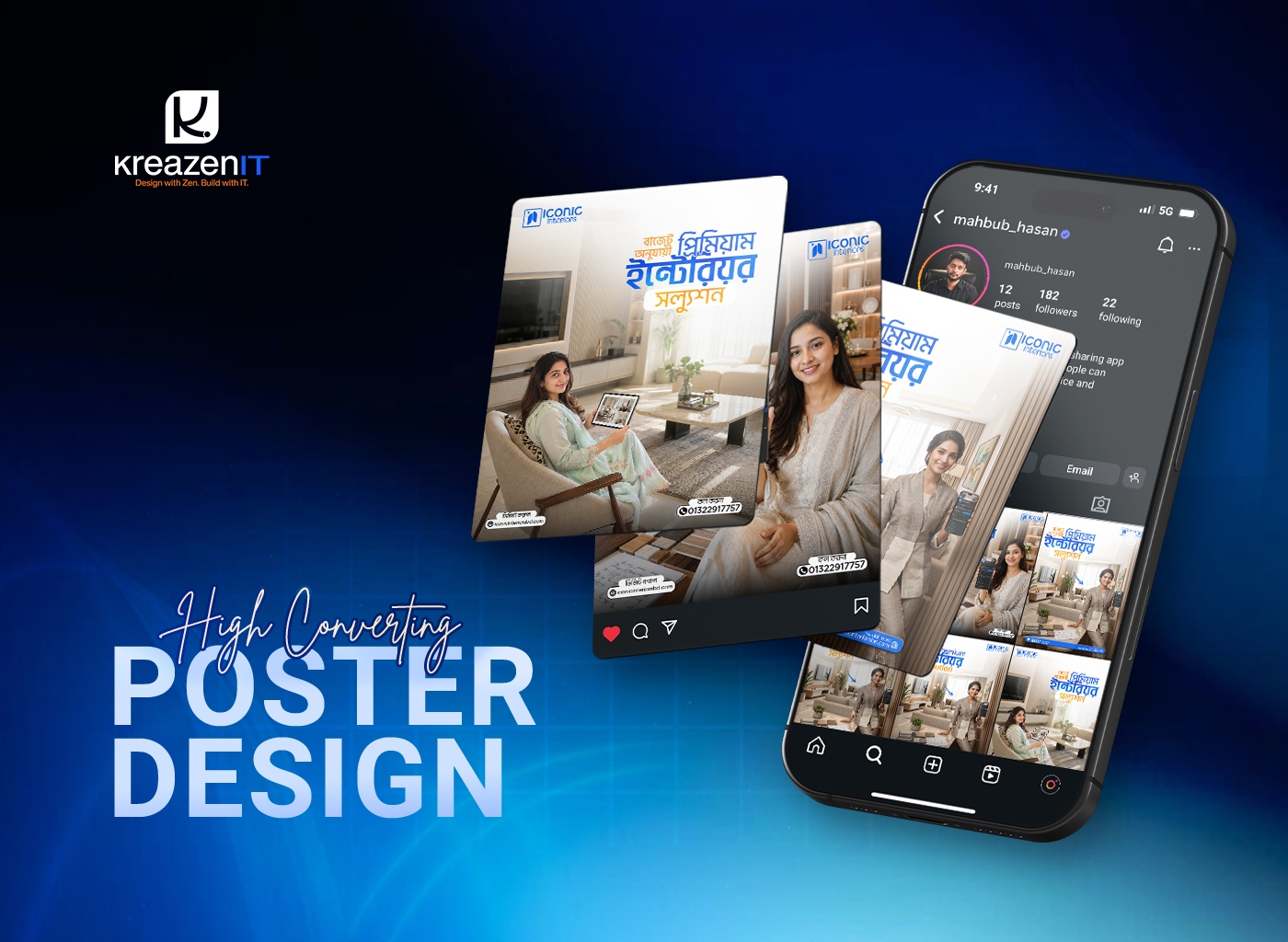 High-Converting Social Media Poster Design